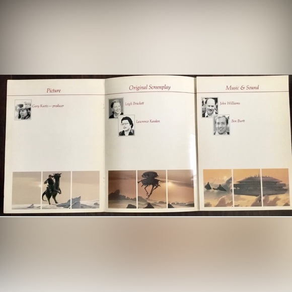 1980 STAR WARS EMPIRE STRIKES BACK Screening Program Brochure w/ Illustrations - Picture 8 of 8